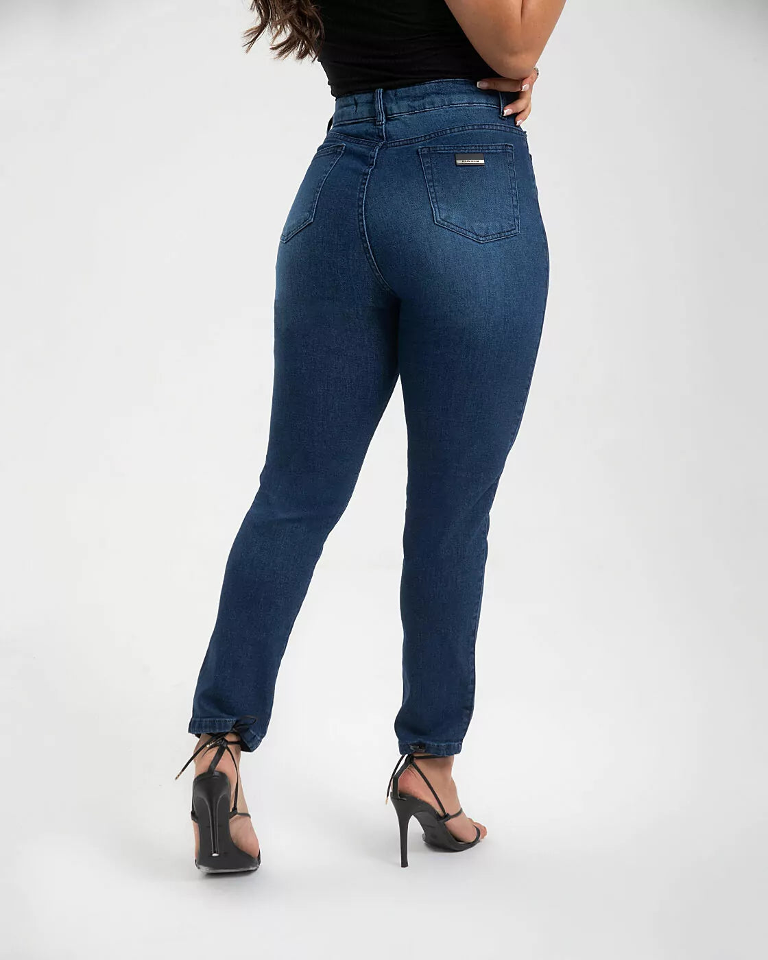 Calça Jeans MOM STRETCH Azul Escuro