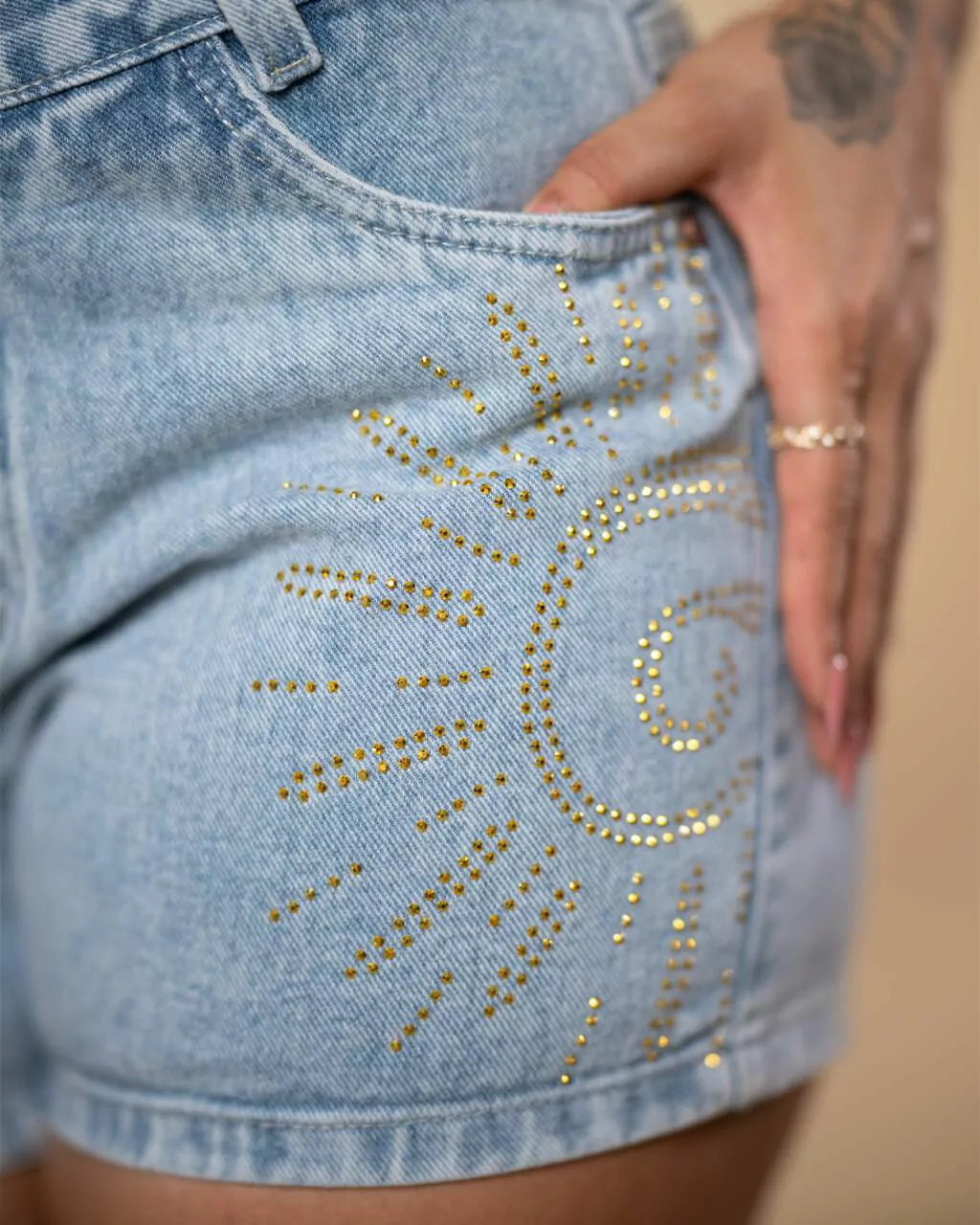 Short Jeans SUMMER com STRASS
