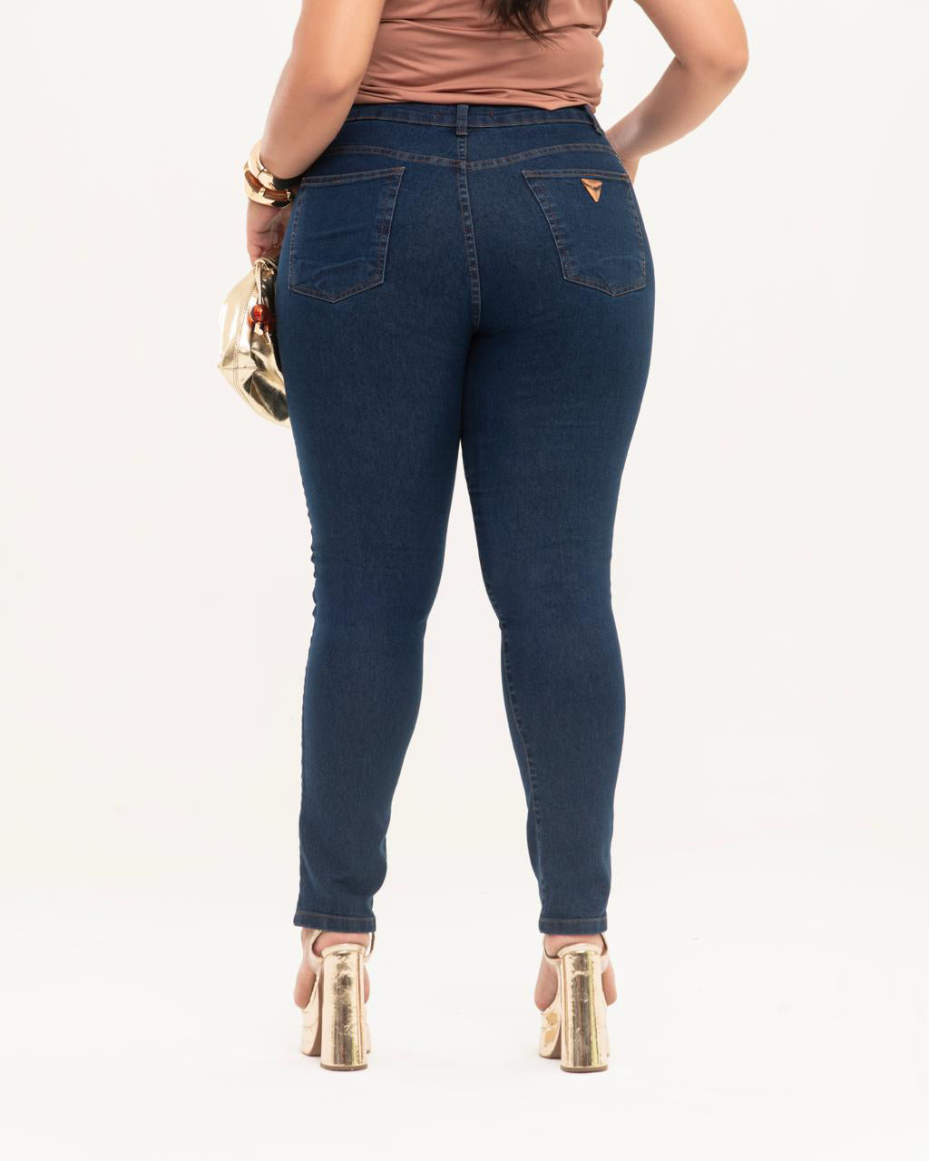 Calça Jeans PLUS SIZE SKINNY STRETCH Azul Escura