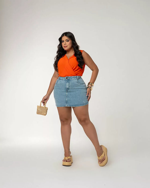 Saia Marmorizado PLUS SIZE STRETCH MARM