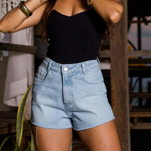 Short Jeans JADE POÁ com Bordados