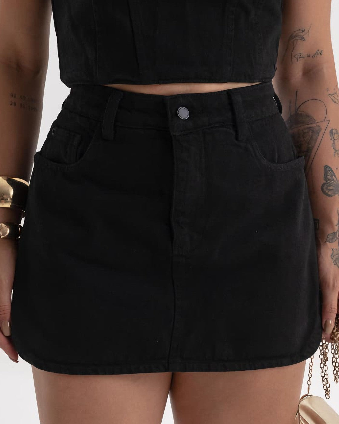 Short Saia Jeans - MELANIE GLOW