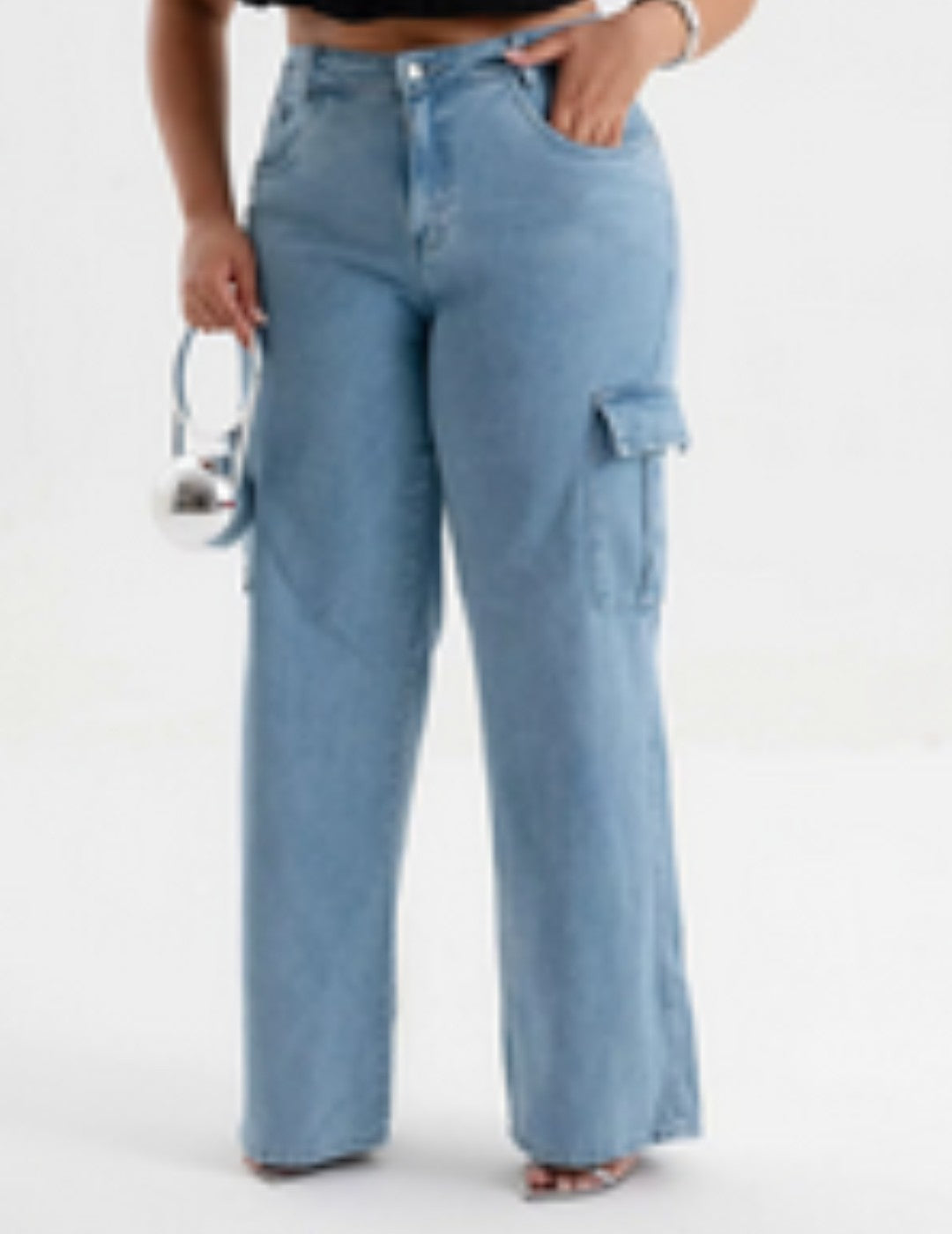 Calça Jeans NINA CAIRO PLUS SIZE WIDE LEG