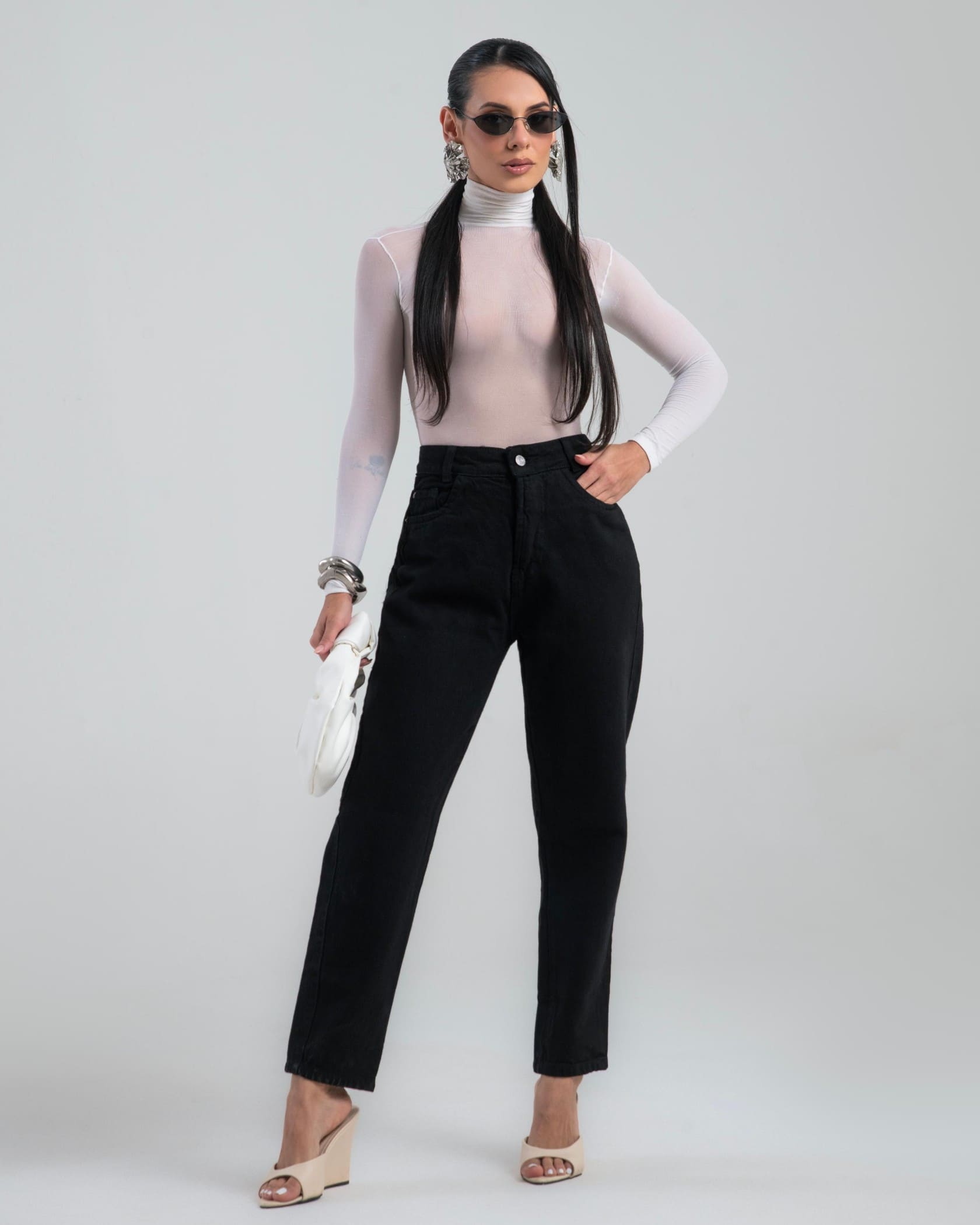 Calça Jeans WIDE LEG - TUANE ARANTES OUTLET