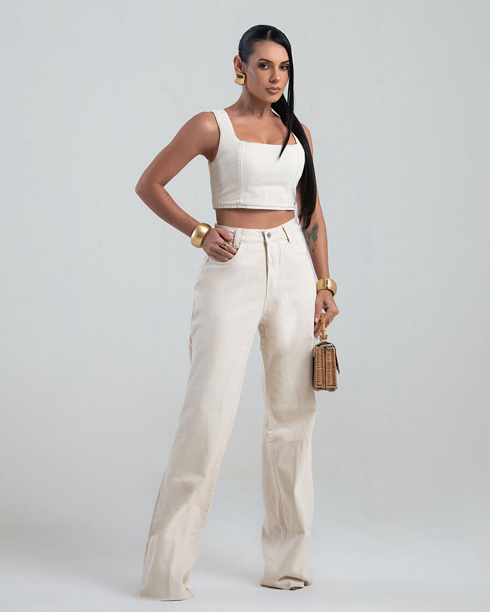 Calça Jeans WIDE LEG - DAPHNE JONES