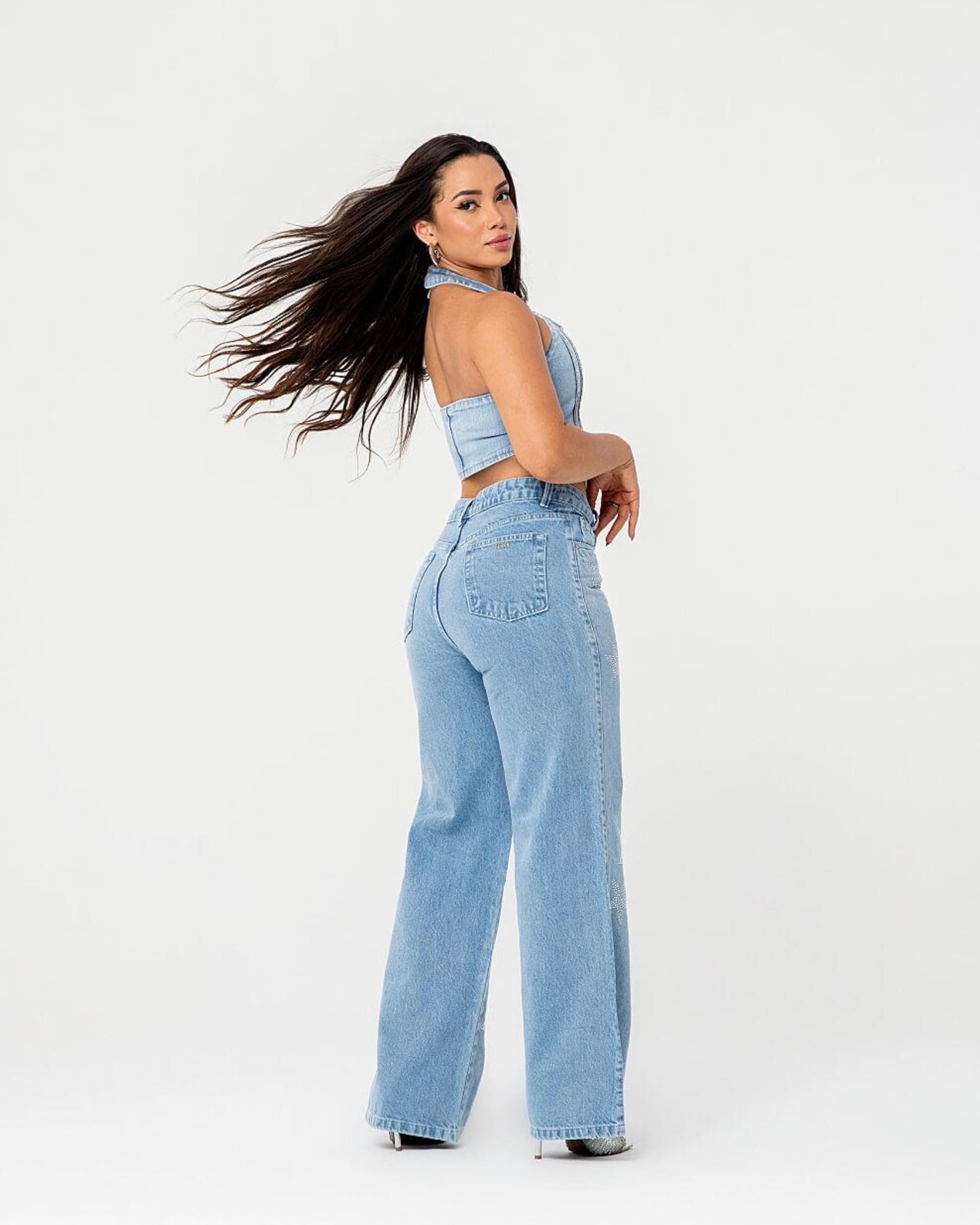 Calça Jeans WIDE LEG - FRIDA MONTEZ