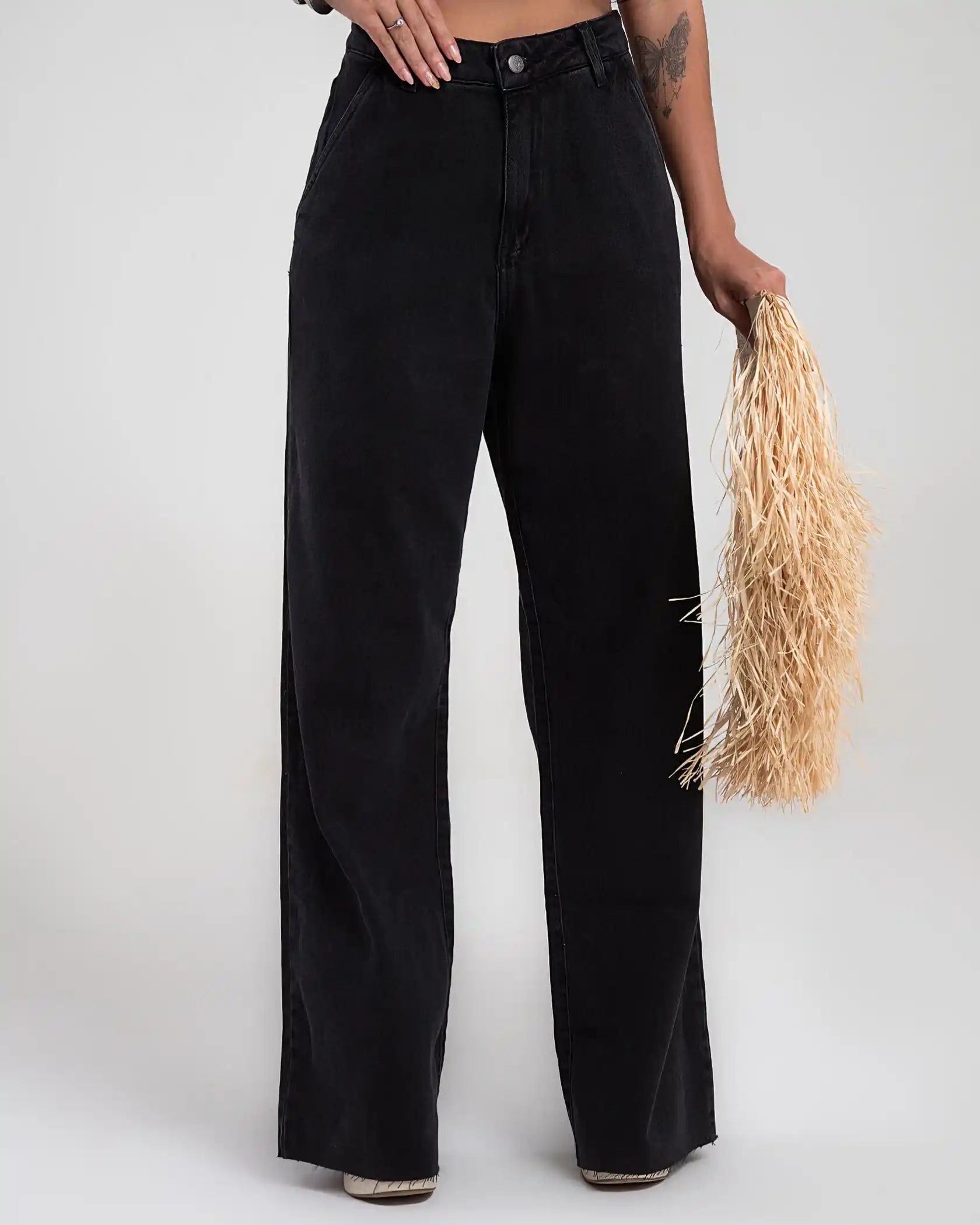 Calça Jeans WIDE LEG - THASSIA DIXON