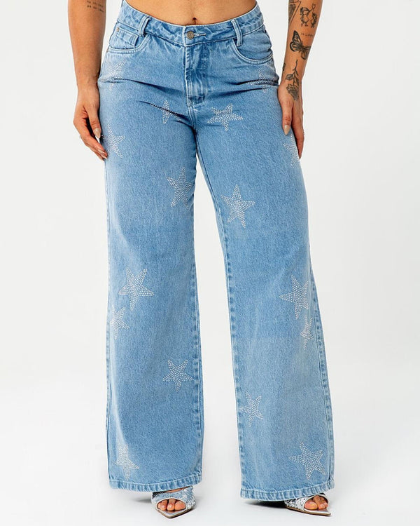 Calça Jeans WIDE LEG - FRIDA MONTEZ OUTLET