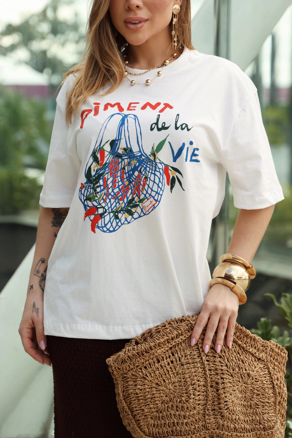 T-shirt Oversized - PIMENT