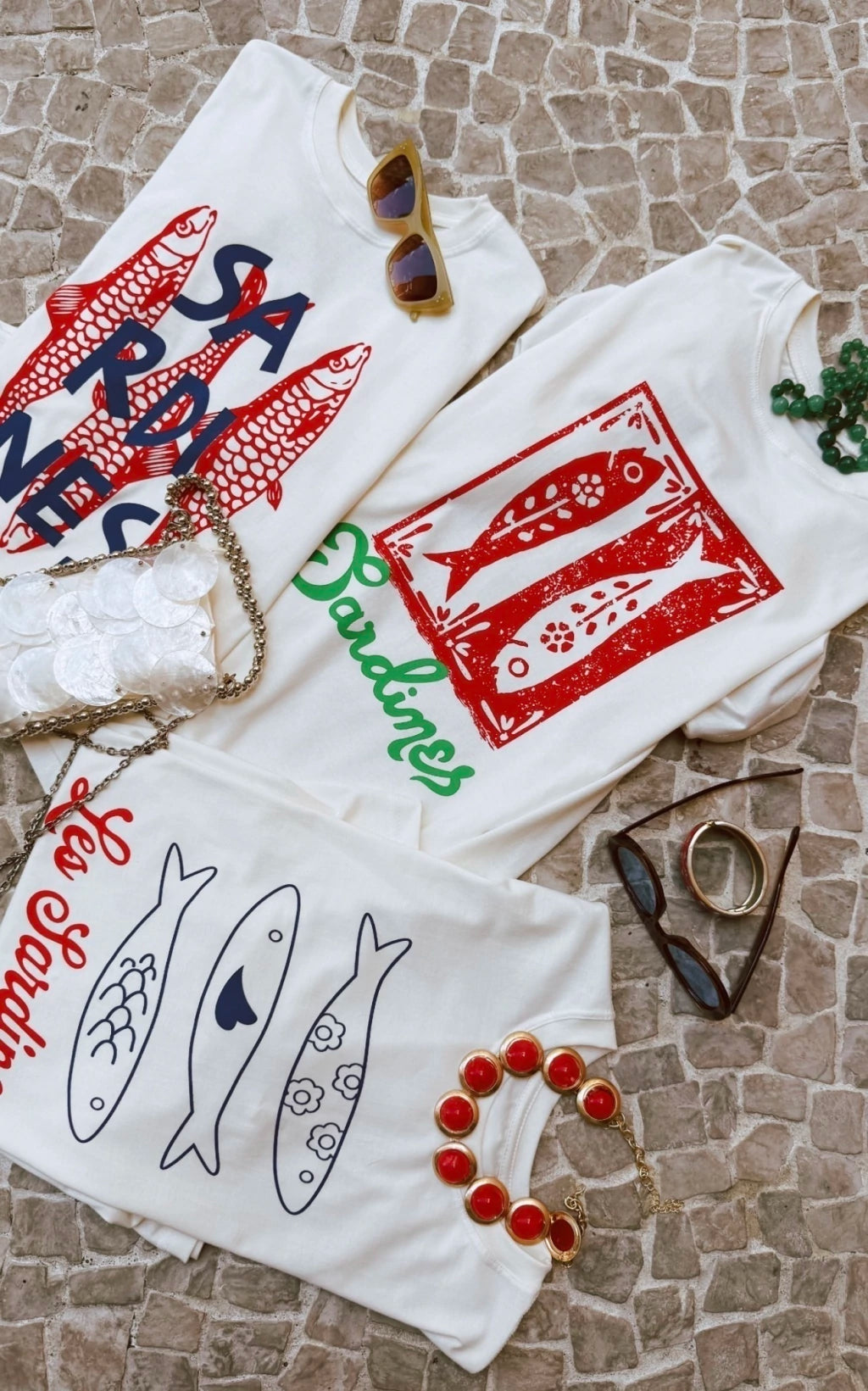 T-shirt Oversized - SARDINES LOGO VERDE